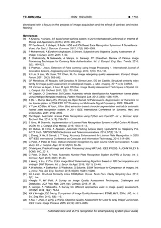 Automatic face and VLP’S recognition for smart parking system | PDF