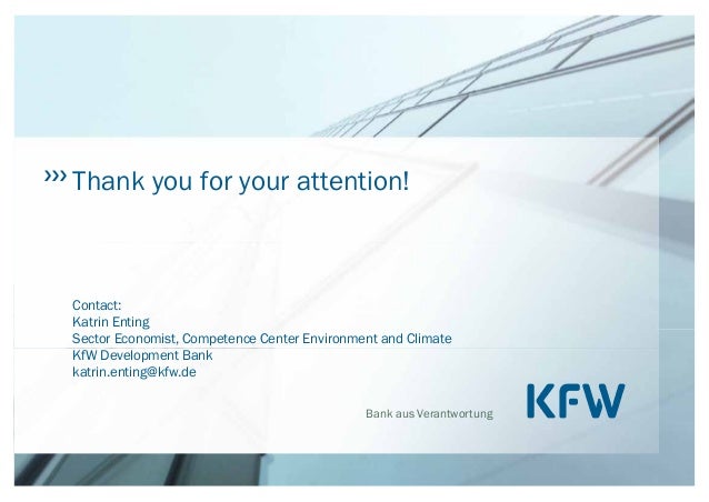 Latest Developments From Development Finance Institutions Kfw