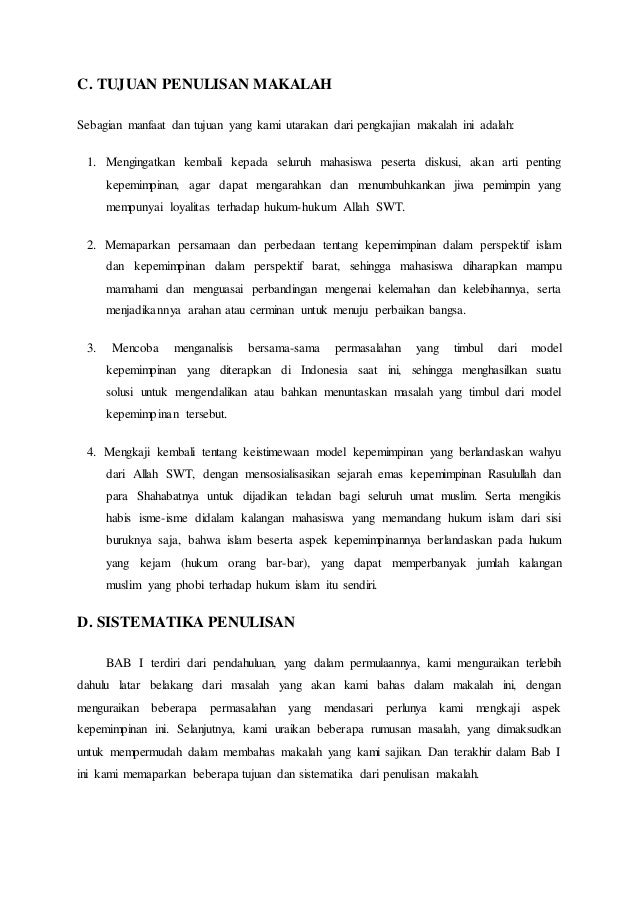 Kepemimpinan Dalam Islam