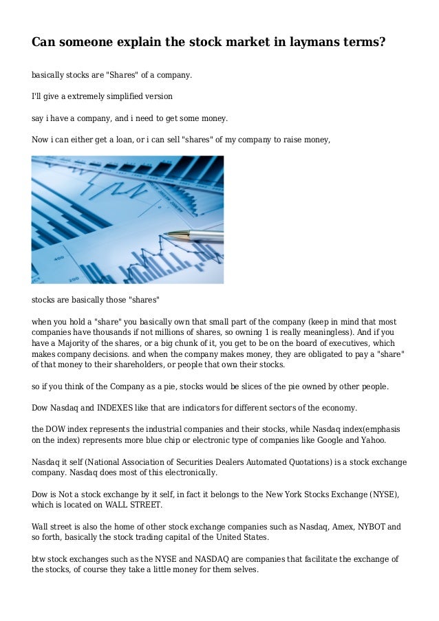Stock options in layman's terms