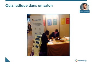 Ils se sont dit « oui » avec Wisembly
9
LES ENJEUX
• Créer un plan de table en fonction des goûts et des personnalités des invités
• Faire gagner du temps aux organisateurs du mariage dans le traitement du plan de
table
• Rendre le repas de mariage le plus convivial possible
CHIFFRES CLÉS
> 15 tables de 10
personnes créées
> 1 formulaire et 1 fichier
excel
> Des heures de
traitement économisées
LA SOLUTION
• Création d’un formulaire de faire part envoyé 2 mois avant sur le Wiz du mariage
• Au sein du questionnaire, poser des questions types « test de personnalité » : hobby,
goûts culturels, etc…
• Export simple via Wisembly des réponses dans un fichier Excel pour réaliser le plan
de table
 Faire ses plans de table grâce à un test de personnalité
POUR VOUS ?
• Réaliser des plans de tables pour des réceptions ou des dîners professionnels
• Répartir vos participants à des ateliers en fonction des différents profils
 