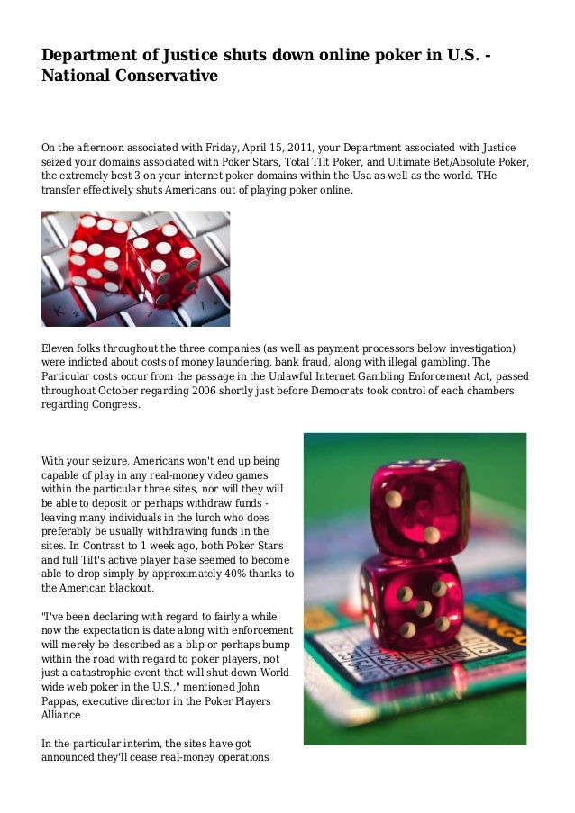 department of justice full tilt poker refund