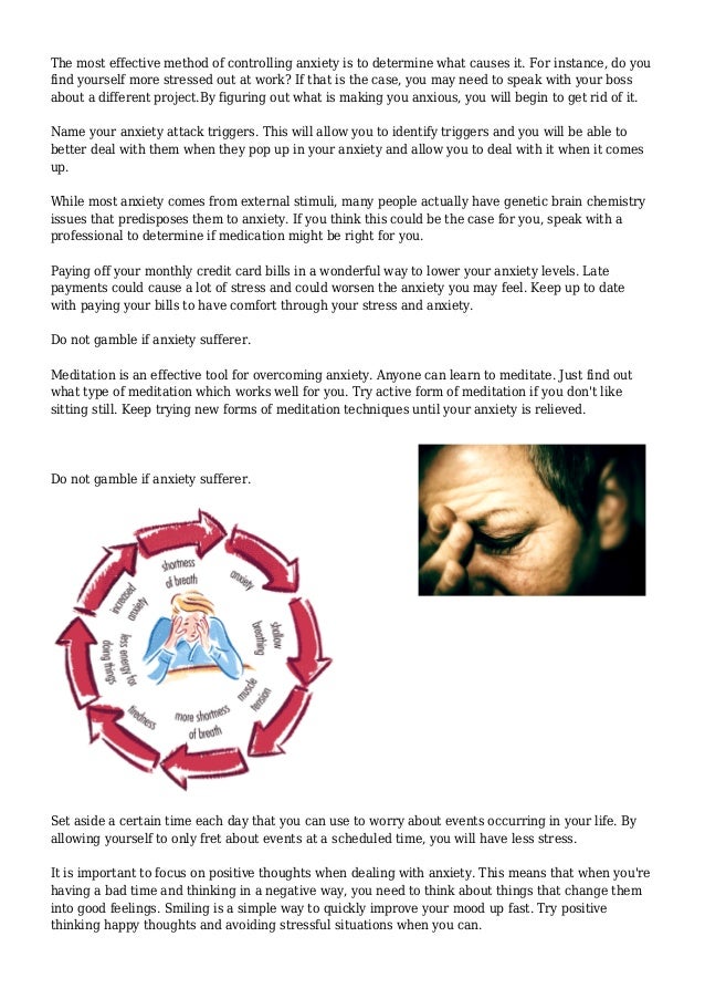 Generalized Anxiety Order Is Not A Death Sentence