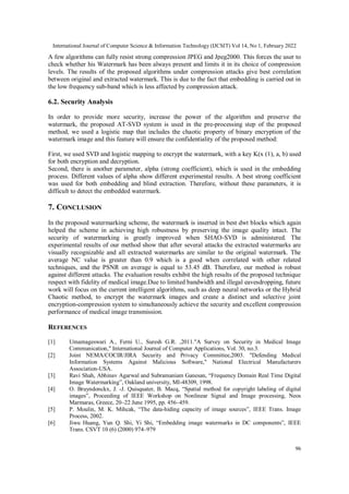 ENCRYPTION BASED WATERMARKING TECHNIQUE FOR SECURITY OF MEDICAL IMAGE | PDF