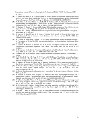 A SECURE DNA CRYPTOSYSTEM BASED ON STEGANOGRAPHY AND INDEXING CIPHER | PDF