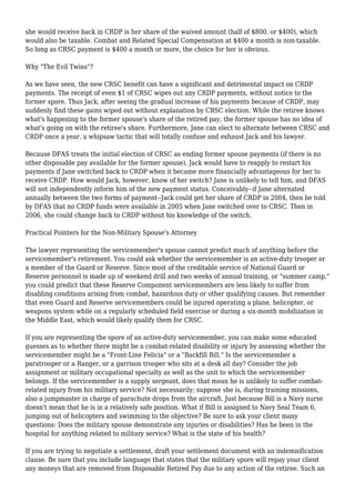 Military pension division: the 