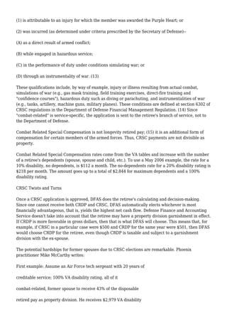 Military pension division: the 