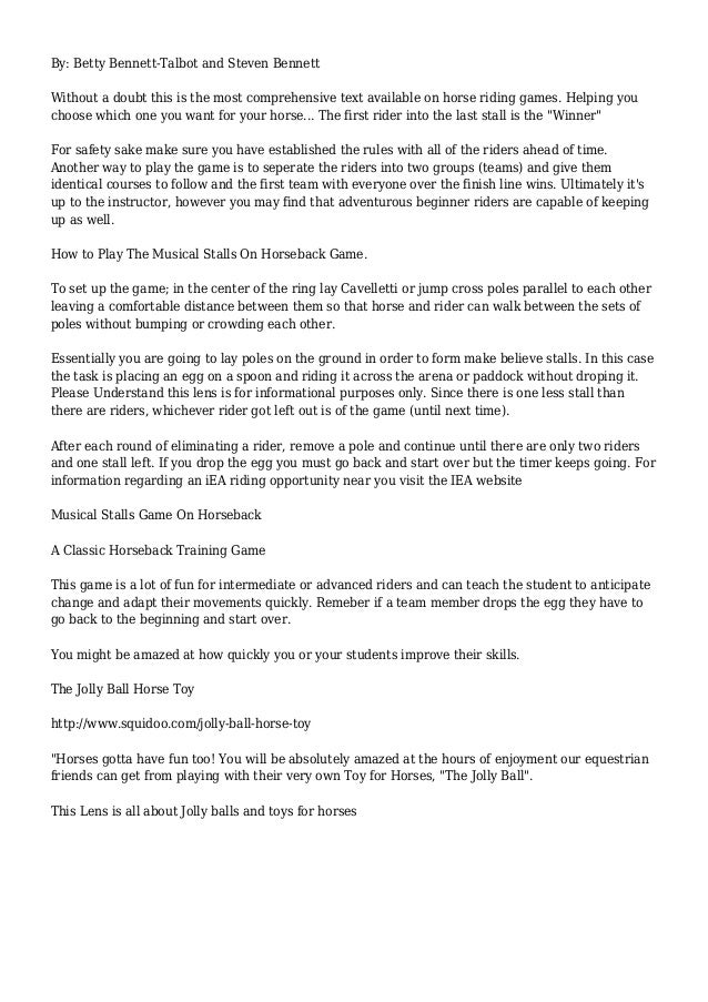 Fun Riding & Horse Training Games