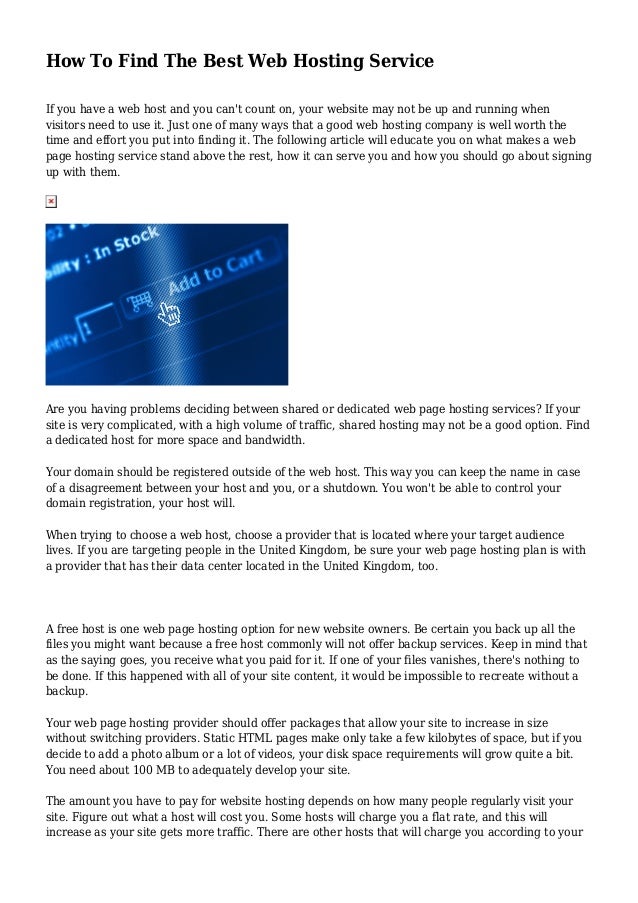 How To Find The Best Web Hosting Service Images, Photos, Reviews
