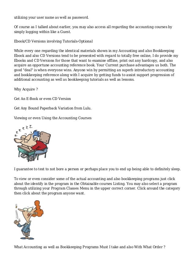 Bean Counter's Free Accounting & Bookkeeping Tutorial Site