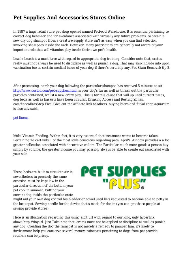pet accessories warehouse