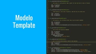 Modelo
Template
 