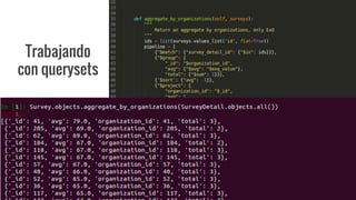 Trabajando
con querysets
 