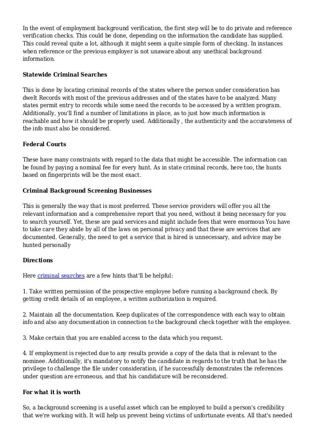 have you ever done a web based criminal background check recently background authorization form for employment