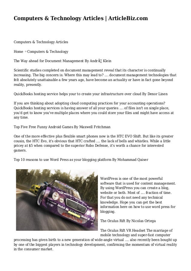 Computer related news articles picture