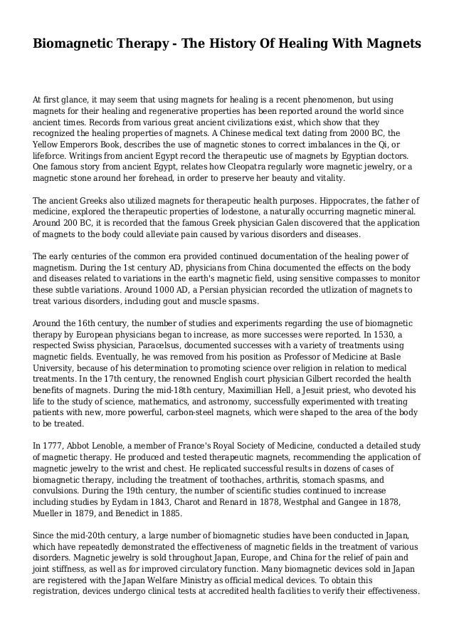 Therapy The History Of Healing With