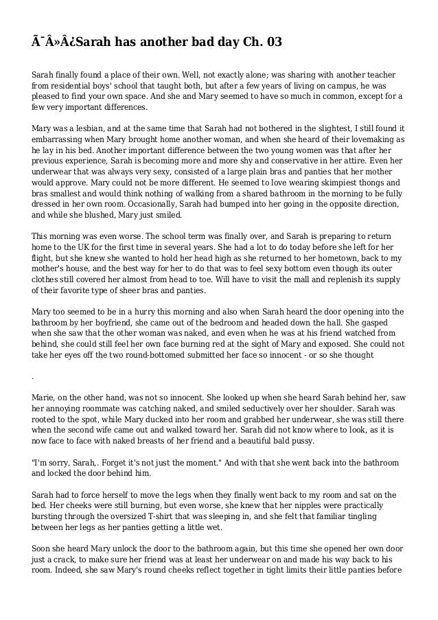 Sarah Has Another Bad Day Ch 03
