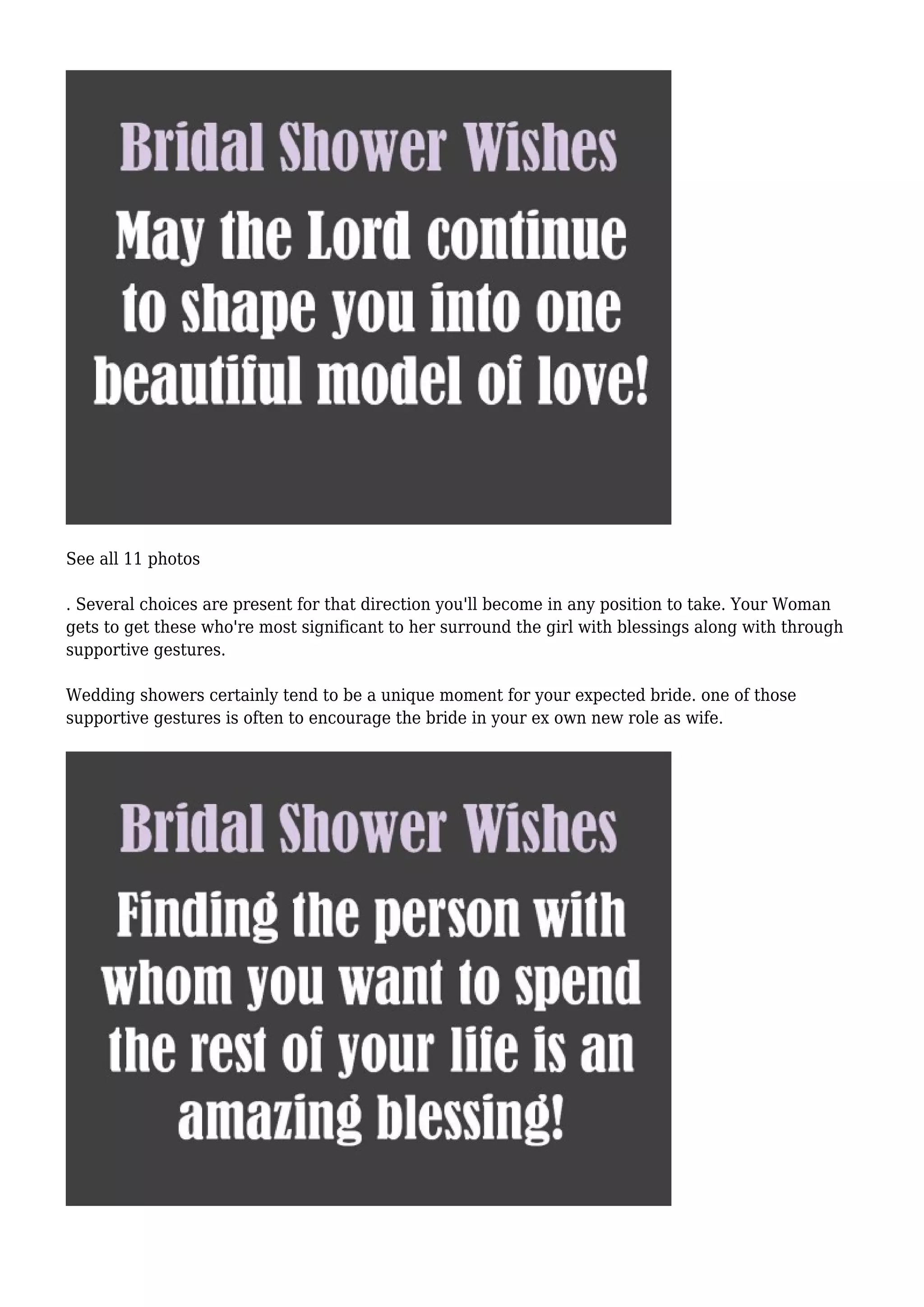 Bridal Shower Card Messages PDF