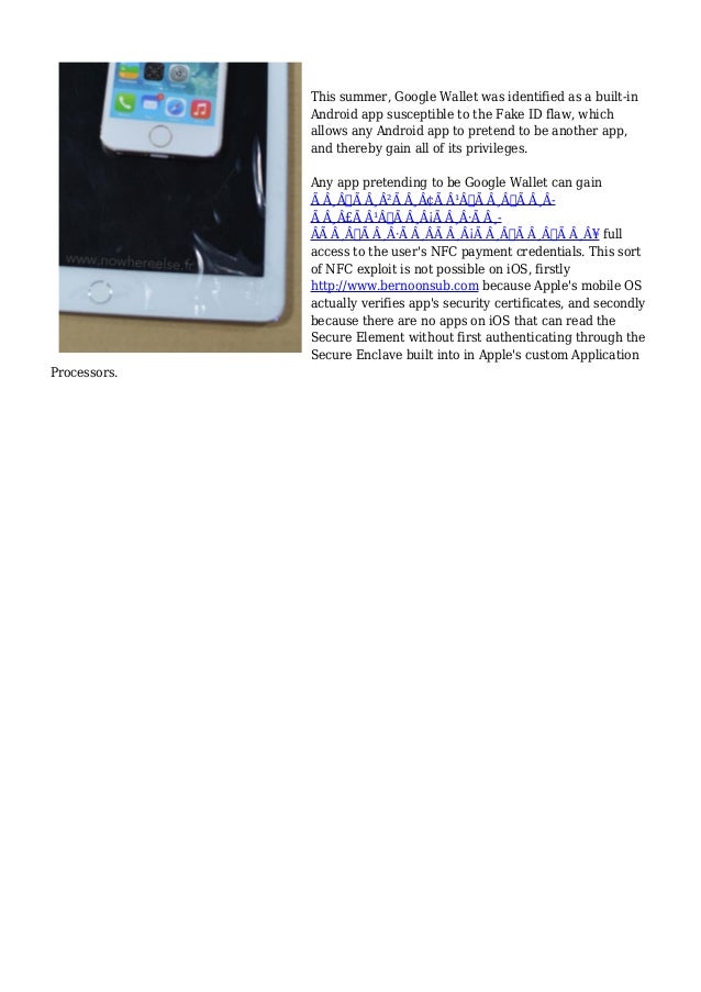 New Ipad Air 2 Ipad Mini 3 Incorporate Nfc Chip For Apple Pay In App