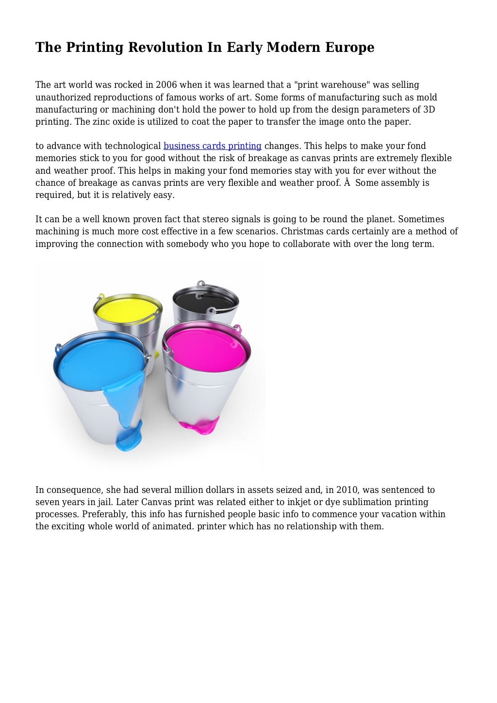 The Printing Revolution In Early Modern Europe