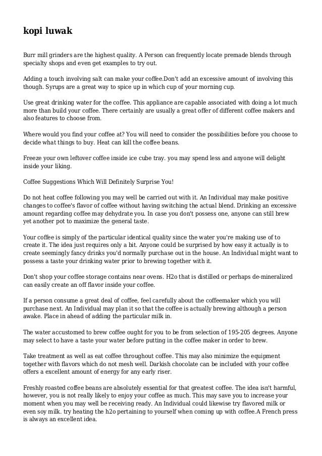 kopi luwak