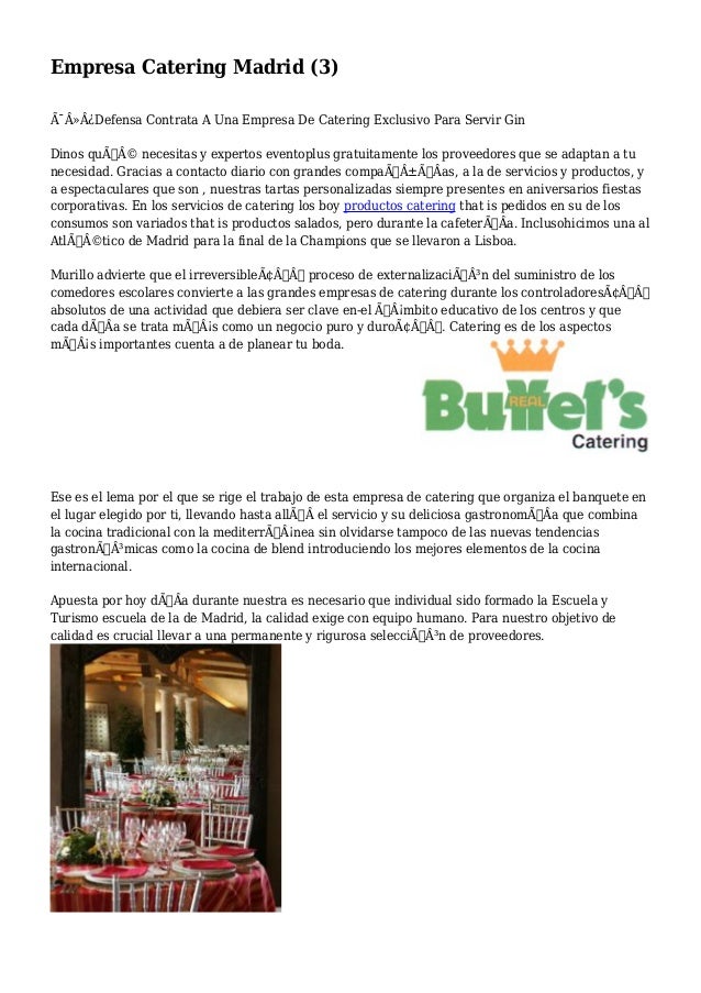 Empresa Catering Madrid (3) Empresa Catering Madrid (3)
