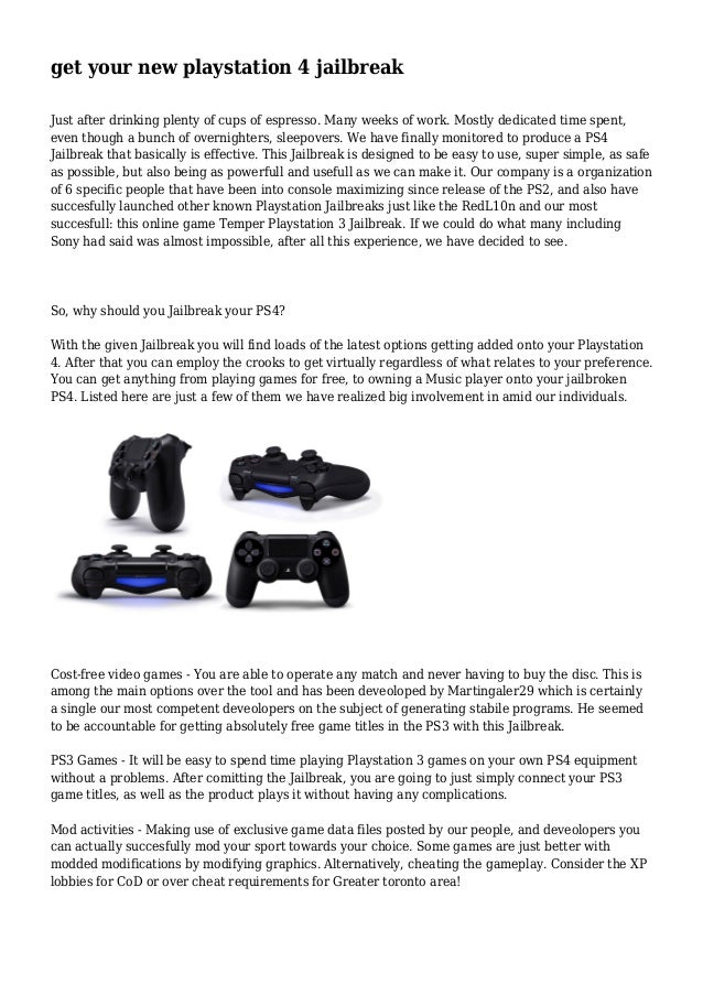 Get Your New Playstation 4 Jailbreak Get Your New Playstation 4 Jailbreak
