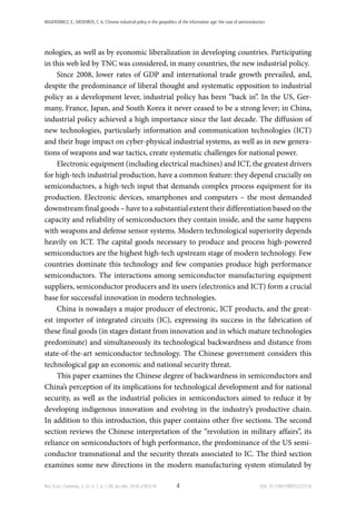 CHINESE INDUSTRIAL POLICY IN THE GEOPOLITICS OF THE INFORMATION AGE ...