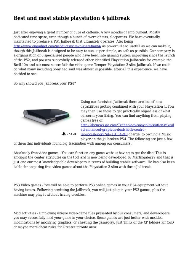 play ps3 games on ps4 jailbreak