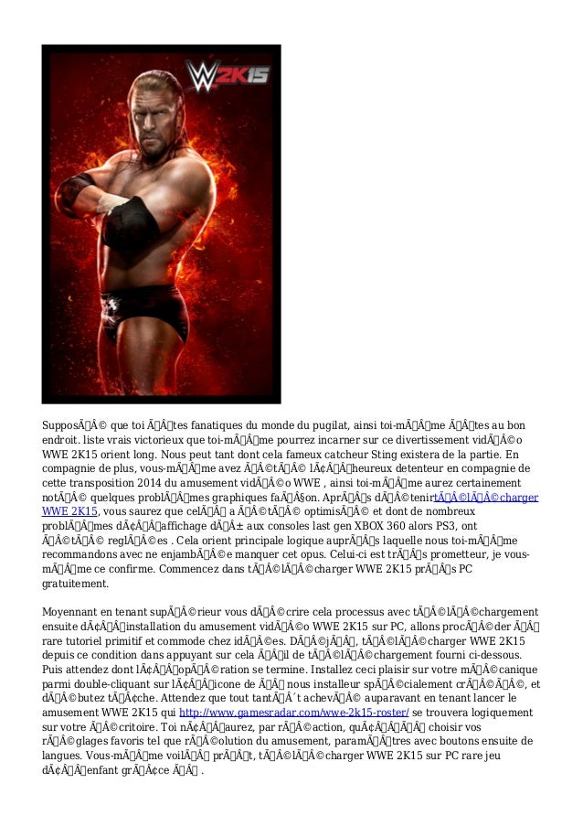 telecharger wwe 2k15 pc telecharger wwe 2k15 pc