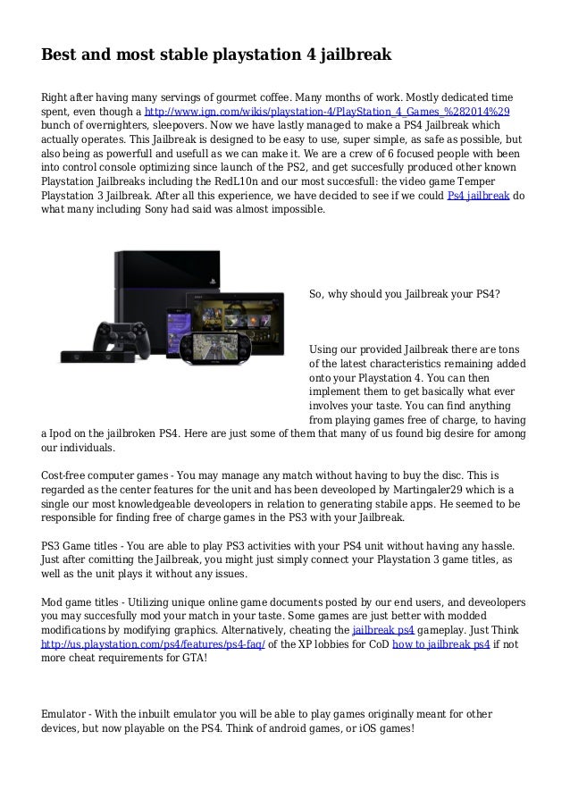 play ps3 games on ps4 jailbreak