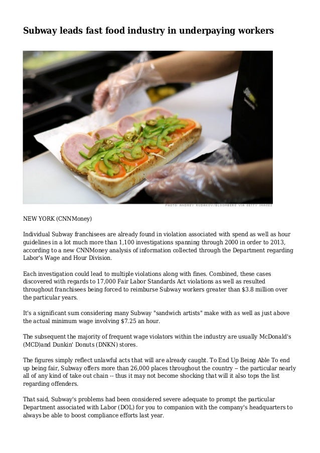 Cnnmoney Fast Food Industry Cnnmoney Fast Food Industry