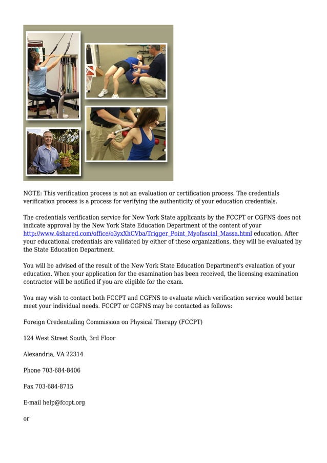 NYS Physical TherapyLicense Requirements