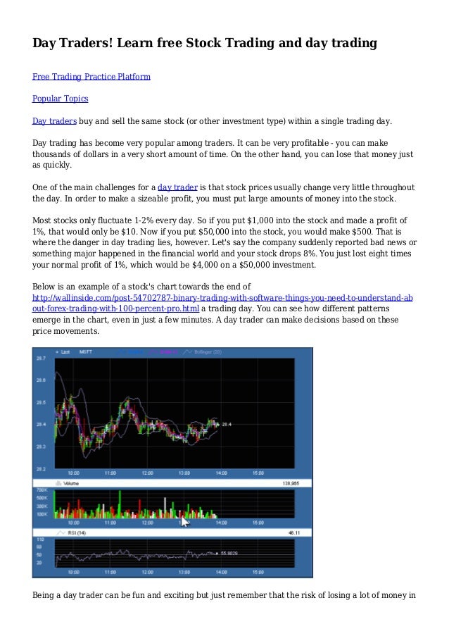 day traders learn free