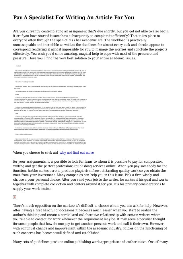Pay for you essay