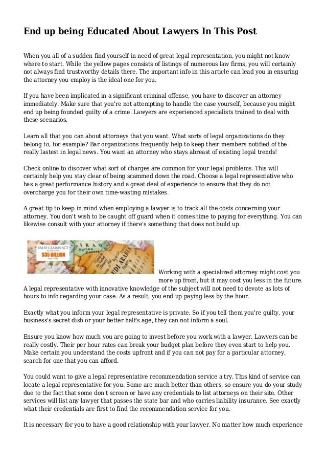 End up being Educated About Lawyers In This Post End up being Educated About Lawyers In This Post