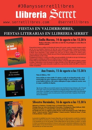 14, 15 y 16 de agosto, 'fiestas mayores' en valderrobres, fiesta literaria en librería serret