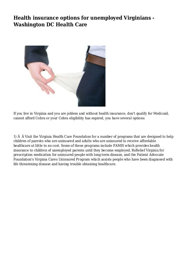 Best health care options for unemployed
