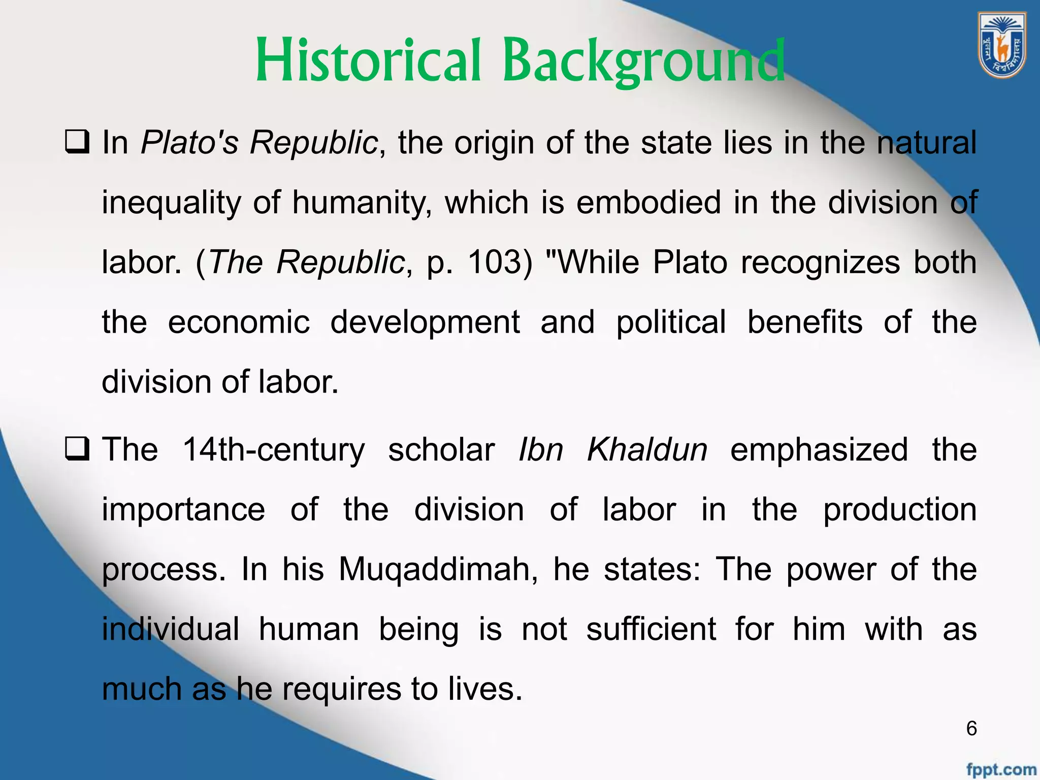 Embodied Labor Division of Labor | PPTX