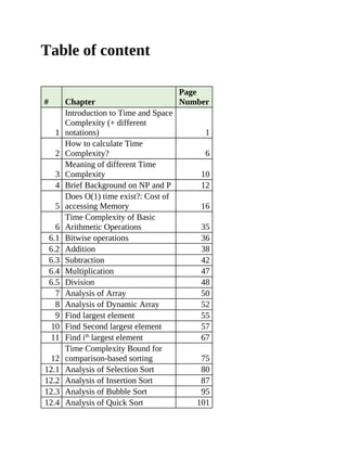 Time Complexity Analysis 1st Edition Aditya Chatterjee | PDF