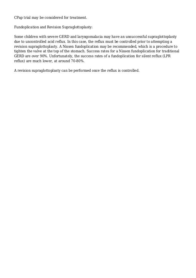 Laryngomalacia in Infants and Children