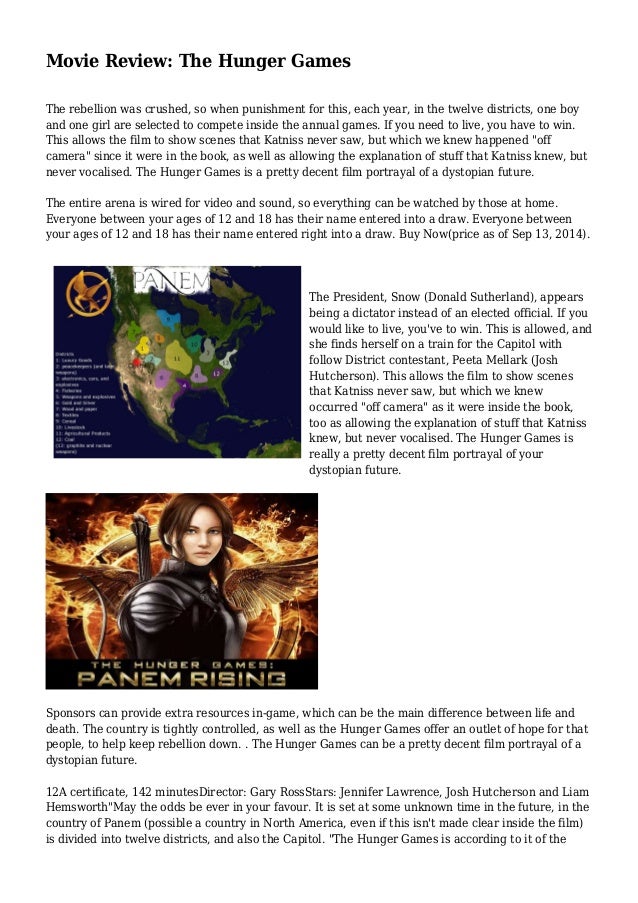 The Hunger Games Movie Review Emr Ac Uk