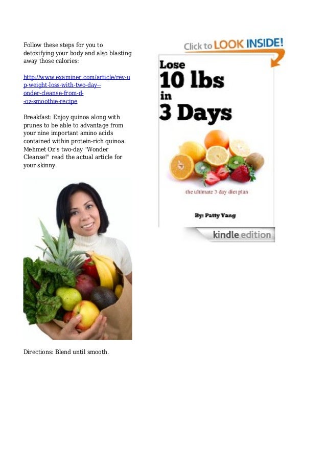 Dr Oz Weight Loss Cleanse Dinoposts