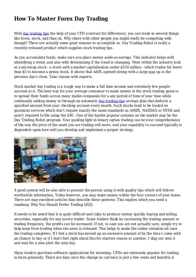 Forex day trading tips