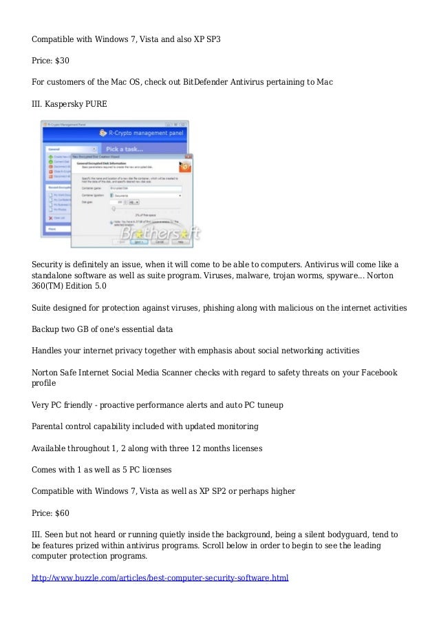 Best Computer Security Software