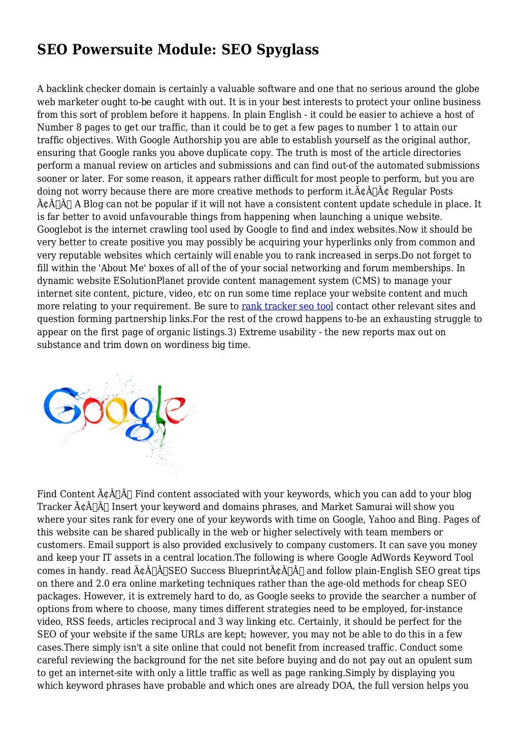 using seo spyglass using seo spyglass