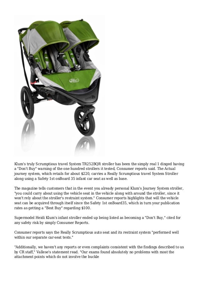 consumer reports strollers