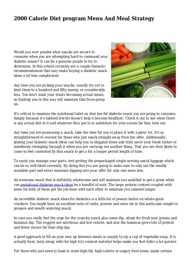 2000 calorie diet program menu and meal strategy
