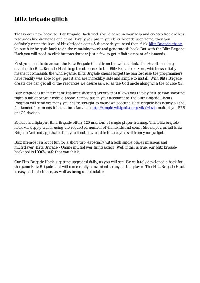 Blitz Brigade Glitch