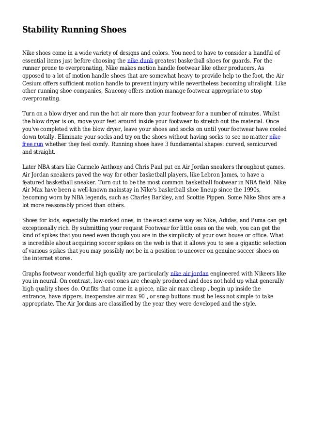 nike stability running shoes mens